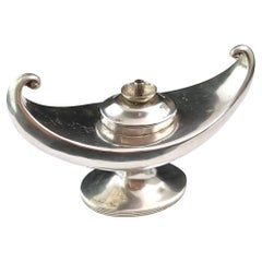 Antique sterling silver lamp form table lighter