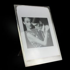 Antique Sterling Silver Large Picture Frame by Sanders & Mackenzie