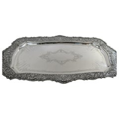 Antique Sterling Silver Large Tray, Shreve & Co, San Francisco