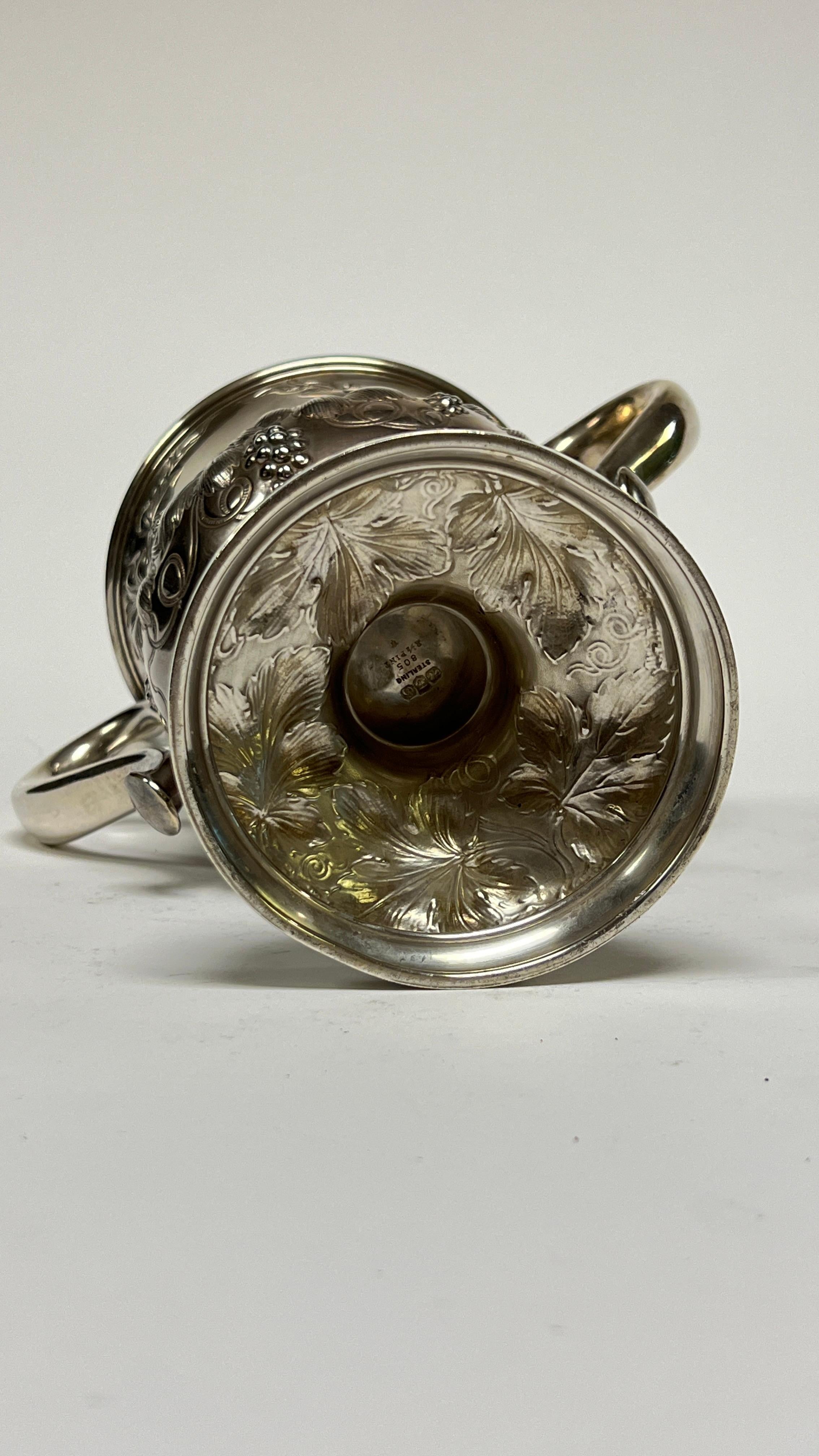 Antica Coppa d'amore in argento sterling di Gorham datata 1897 in vendita 4