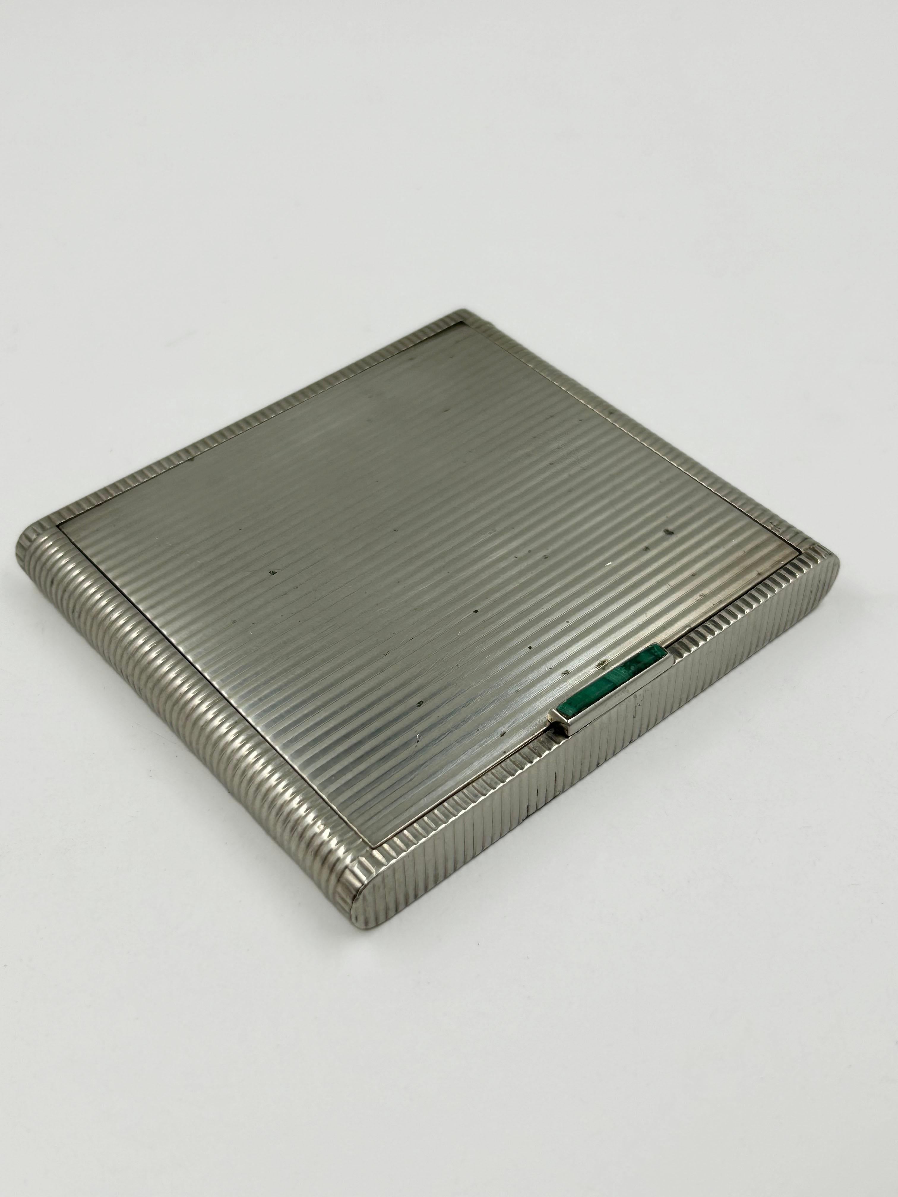 Antiker Schminkkasten aus Sterlingsilber (Postmoderne) im Angebot