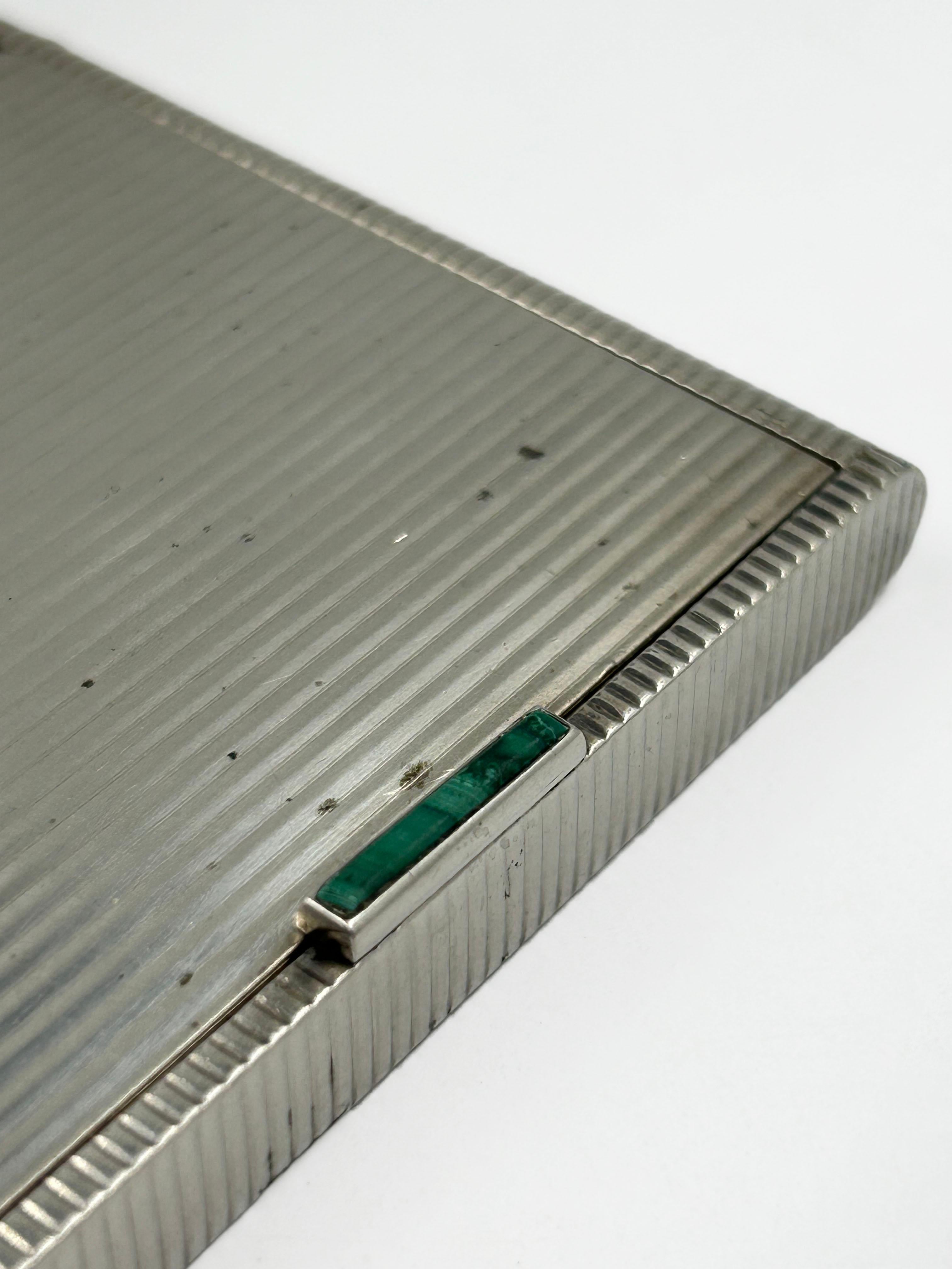 Antiker Schminkkasten aus Sterlingsilber (Handgefertigt) im Angebot