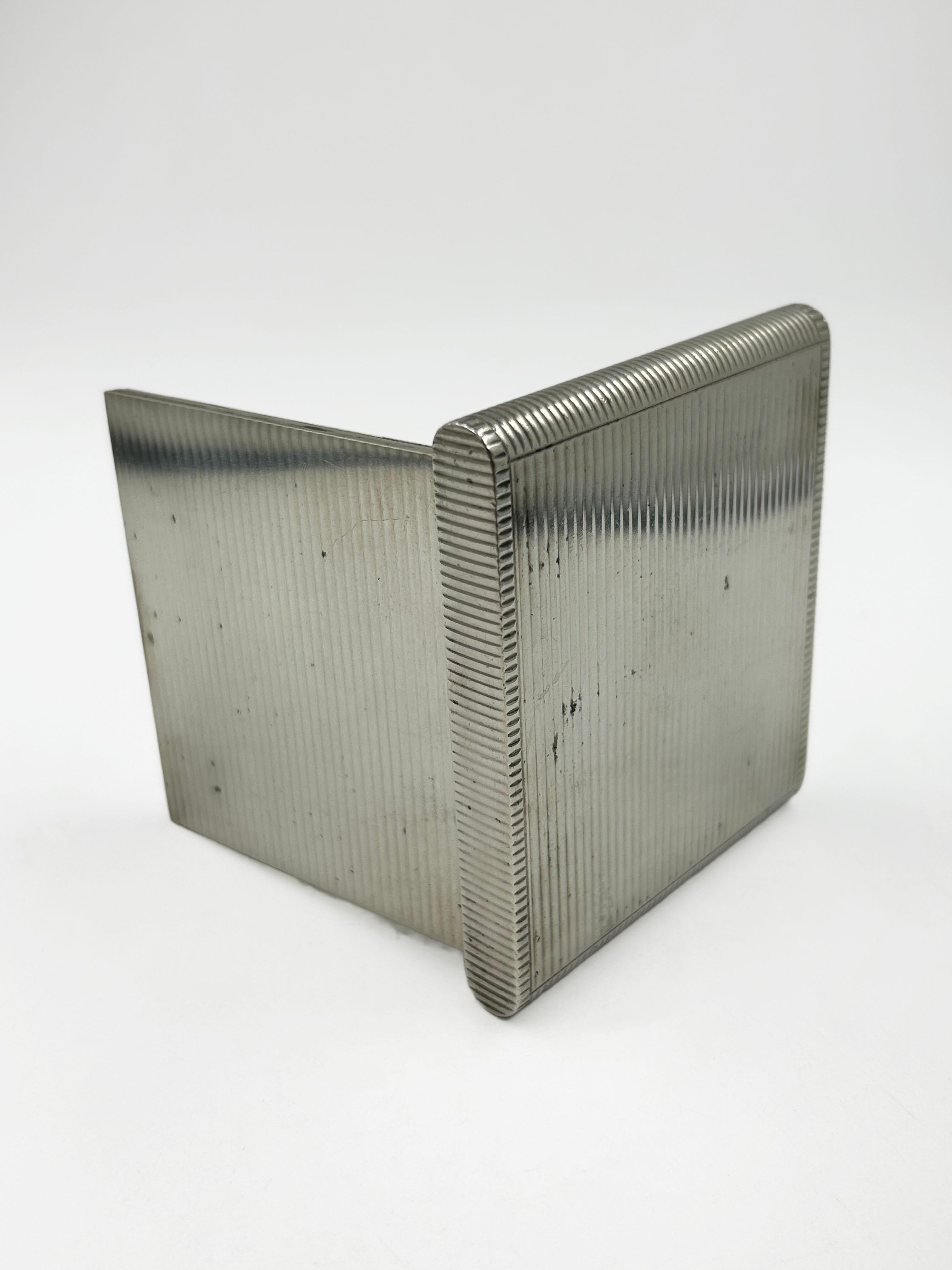Antiker Schminkkasten aus Sterlingsilber im Angebot 1