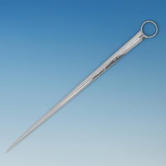 Antique Sterling Silver Meat Skewer or Letter Opener Hallmarked London 1801