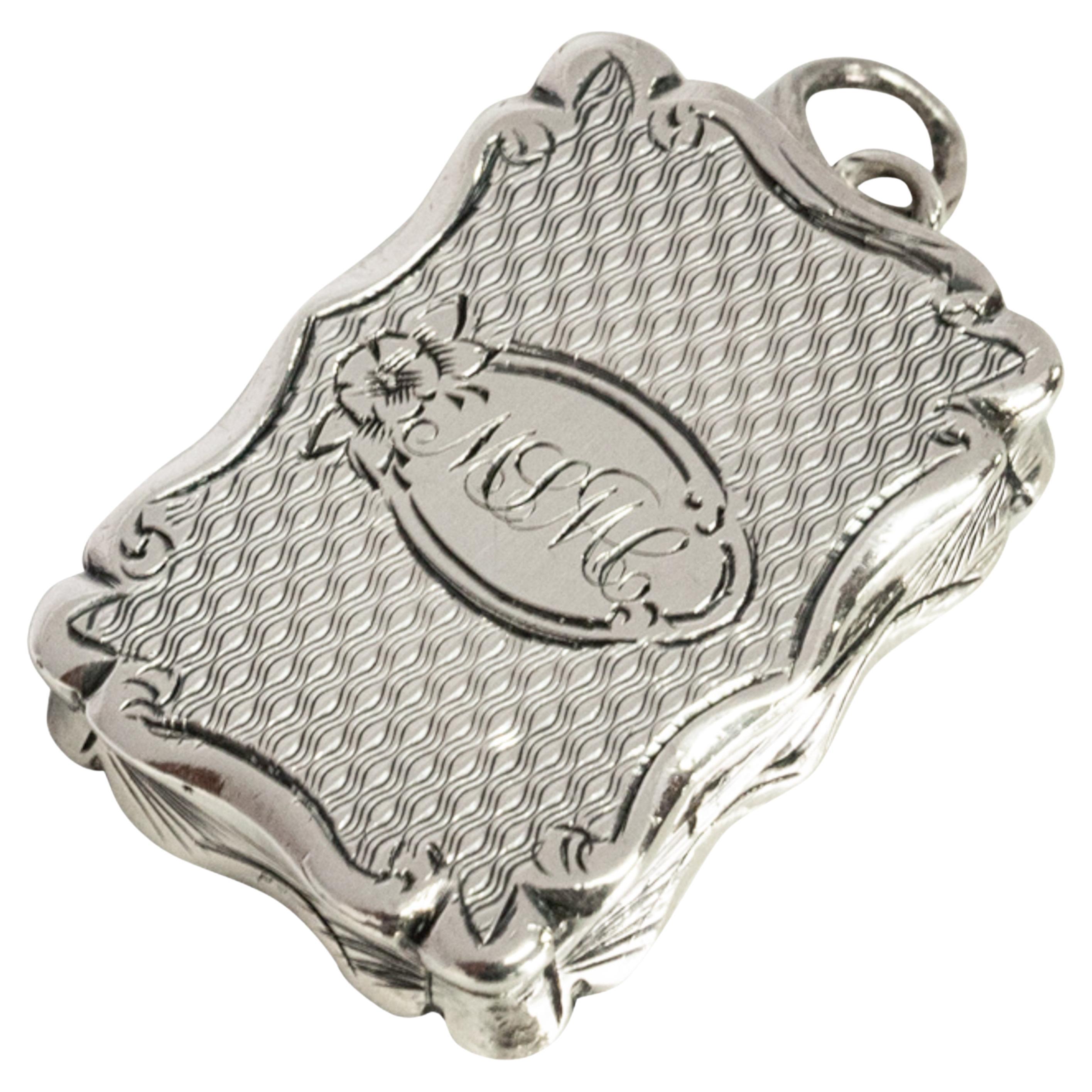 Antiguo medallón en miniatura de plata de ley James Fenton Birmingham en venta