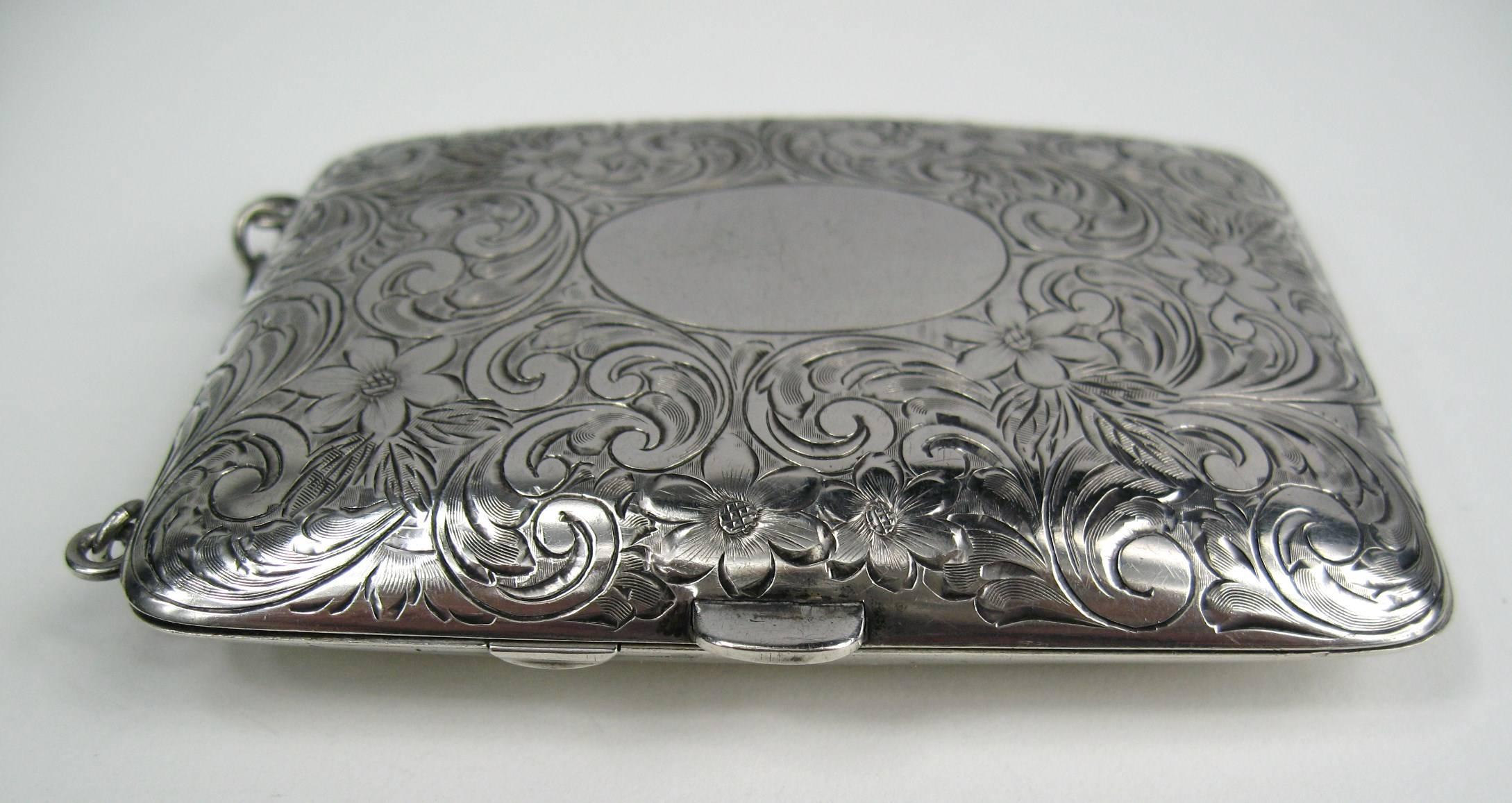 silver mirror purse
