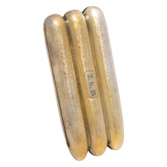 Antique Sterling Silver Monogrammed Cigar Holder