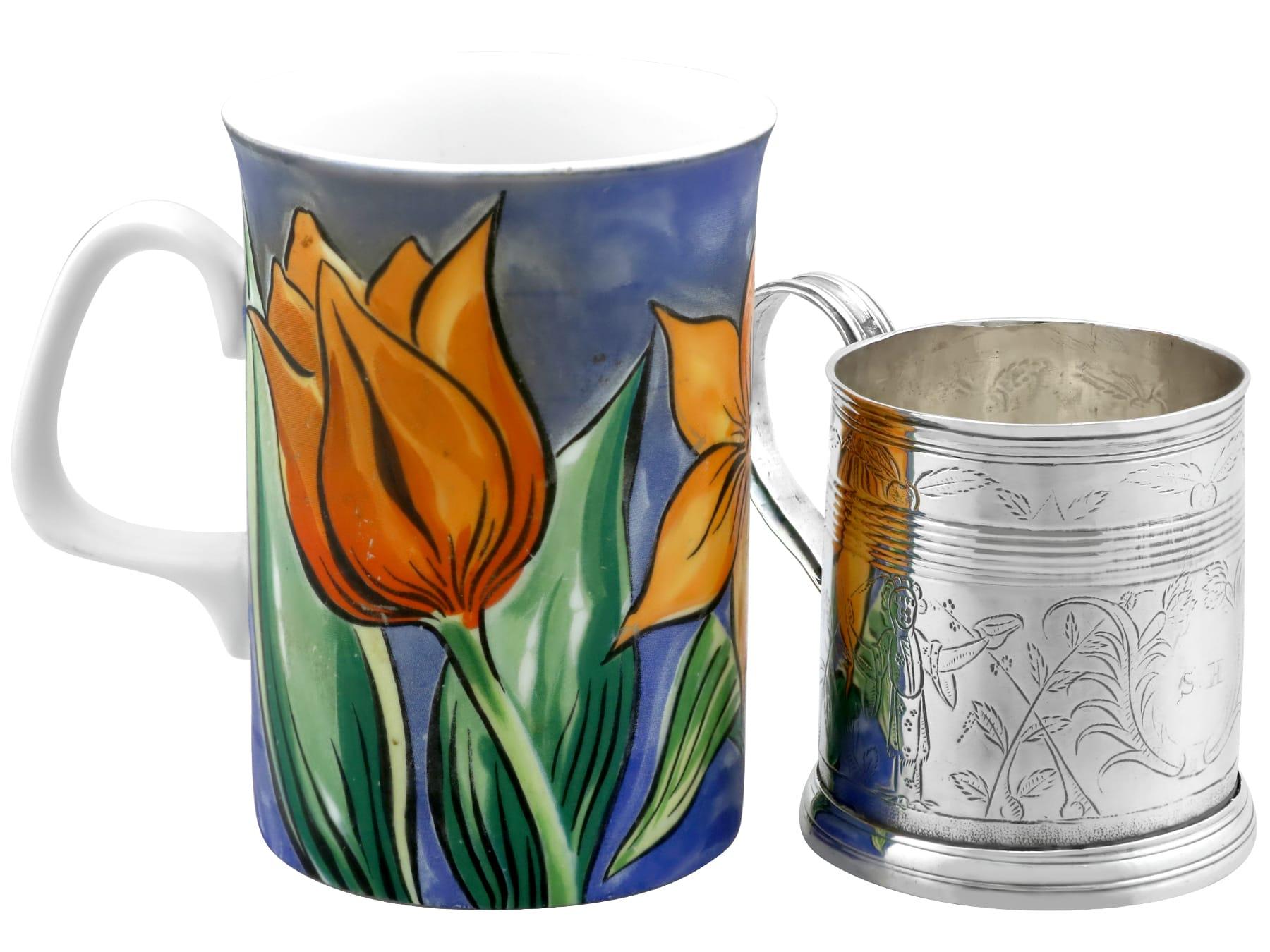 Taza antigua de plata de ley Plata esterlina en venta