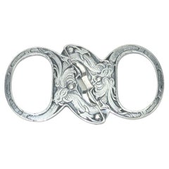 Couteau à cigare ancien orné en argent sterling