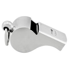 Antique Sterling Silver Pea Whistle, George V, Birmingham, 1923