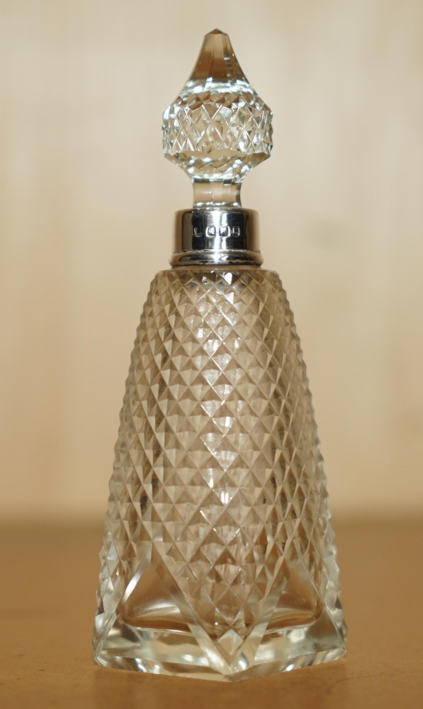 Royal House Antiques

Royal House Antiques is delighted to offer for sale this medium sized Antique cut glass Crystal Perfume bottle flask

A very good looking well made and decorative piece, the main body and stopper are heavily cut glass crystal,