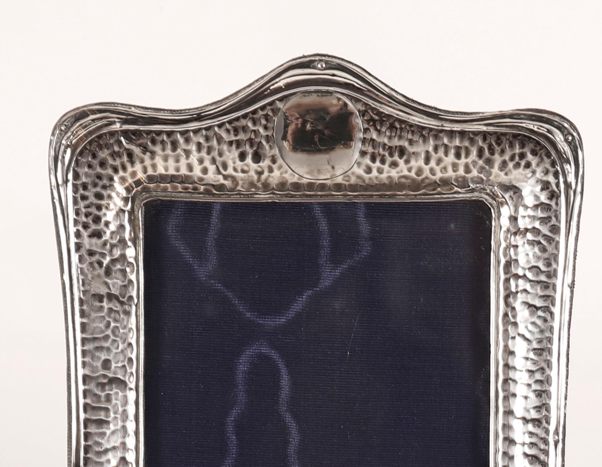 Edwardian Antique Sterling Silver Photo Frame Henry Mathews Birmingham 20th Century For Sale