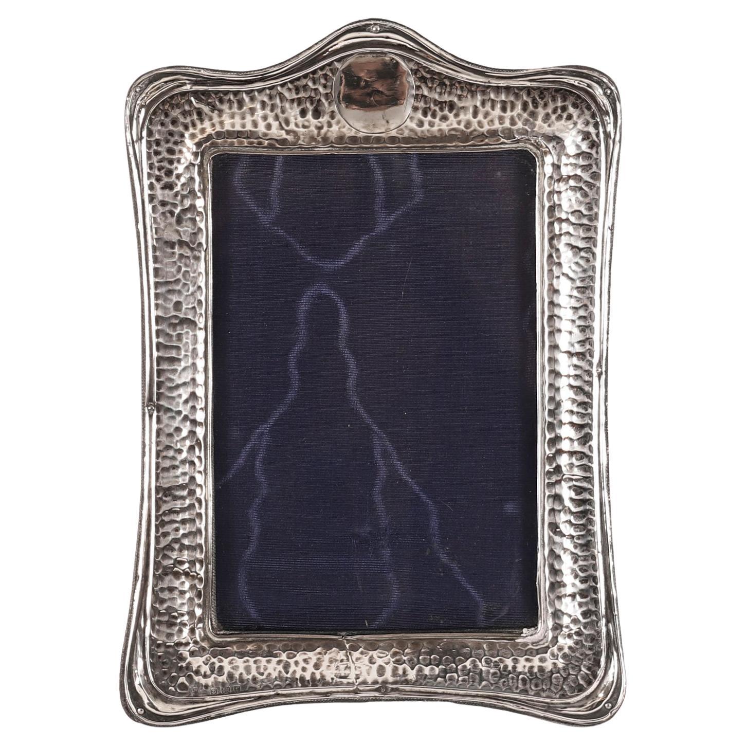 Antique Sterling Silver Photo Frame Henry Mathews Birmingham 20th Century For Sale