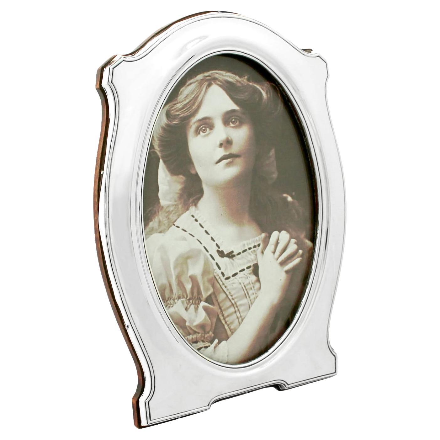 Antique Sterling Silver Photograph Frame For Sale