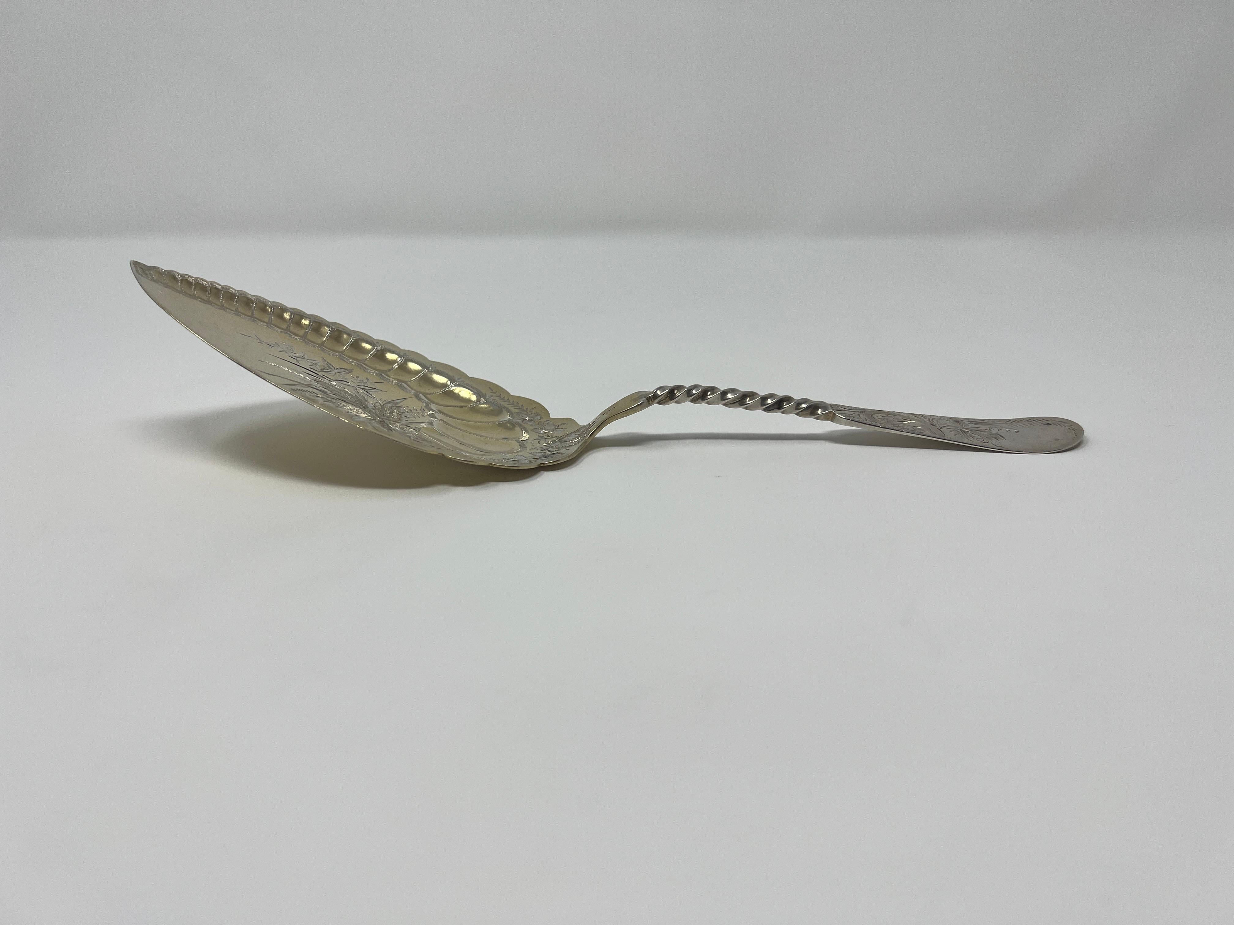 English Antique Sterling Silver Pie Server circa 1870 For Sale