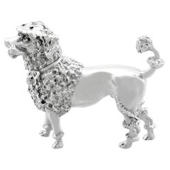 Antique Sterling Silver Poodle Pepperette '1897'