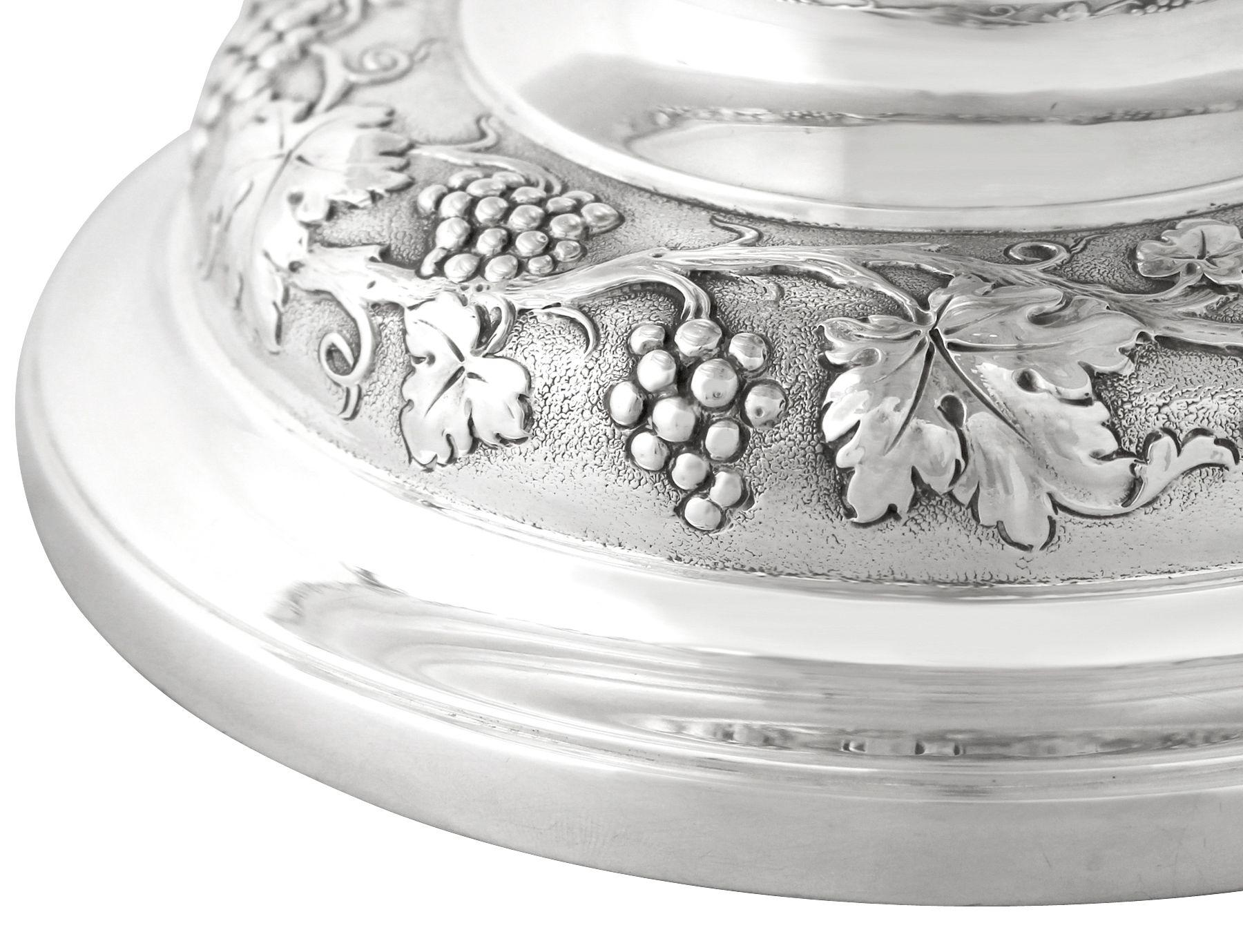 Frank Hyams Ltd Antique Sterling Silver Presentation Bowl 2