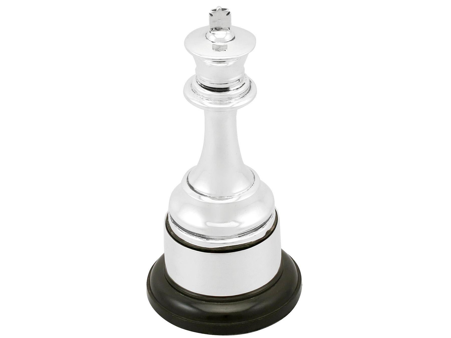 Trofeo de ajedrez de presentación Jorge V de plata de ley en Excelente estado para la venta en Jesmond, Newcastle Upon Tyne