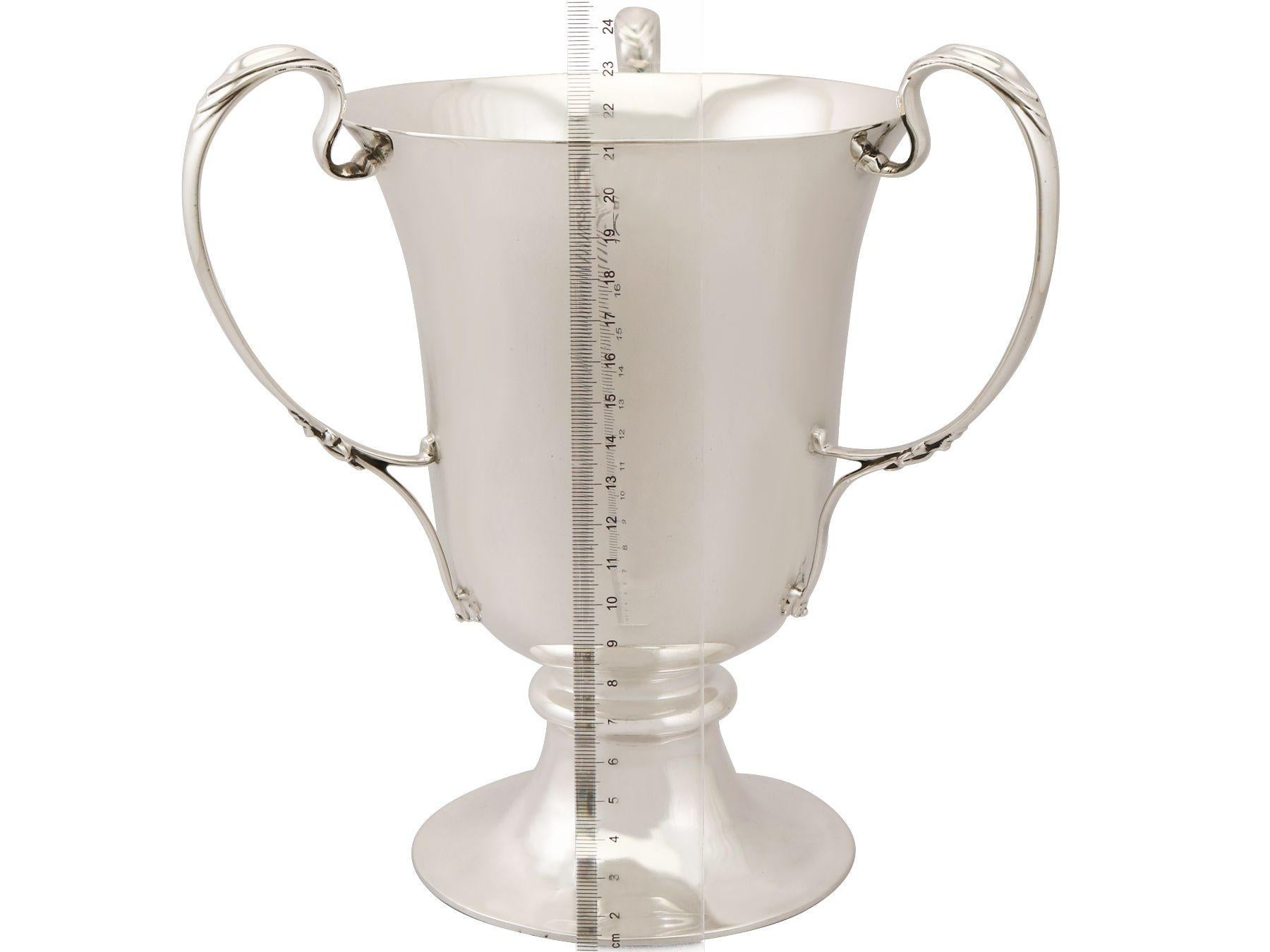 Antique Sterling Silver Presentation Cup / Bottle Holder 3