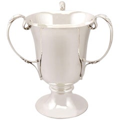 Antique Sterling Silver Presentation Cup / Bottle Holder