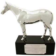 Used Sterling Silver Presentation Horse by Edward Barnard & Sons Ltd.