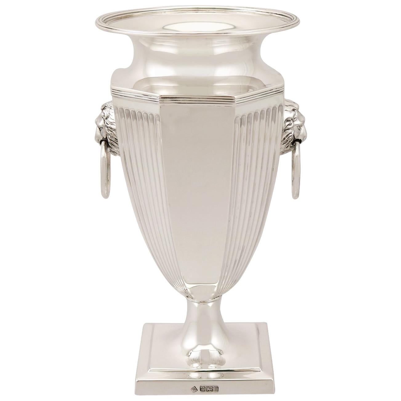Antique Sterling Silver Presentation Vase