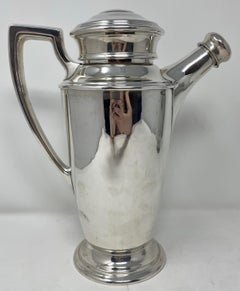 Antique Sterling Silver Reed & Barton Cocktail Shaker Pitcher, circa 1920-1940