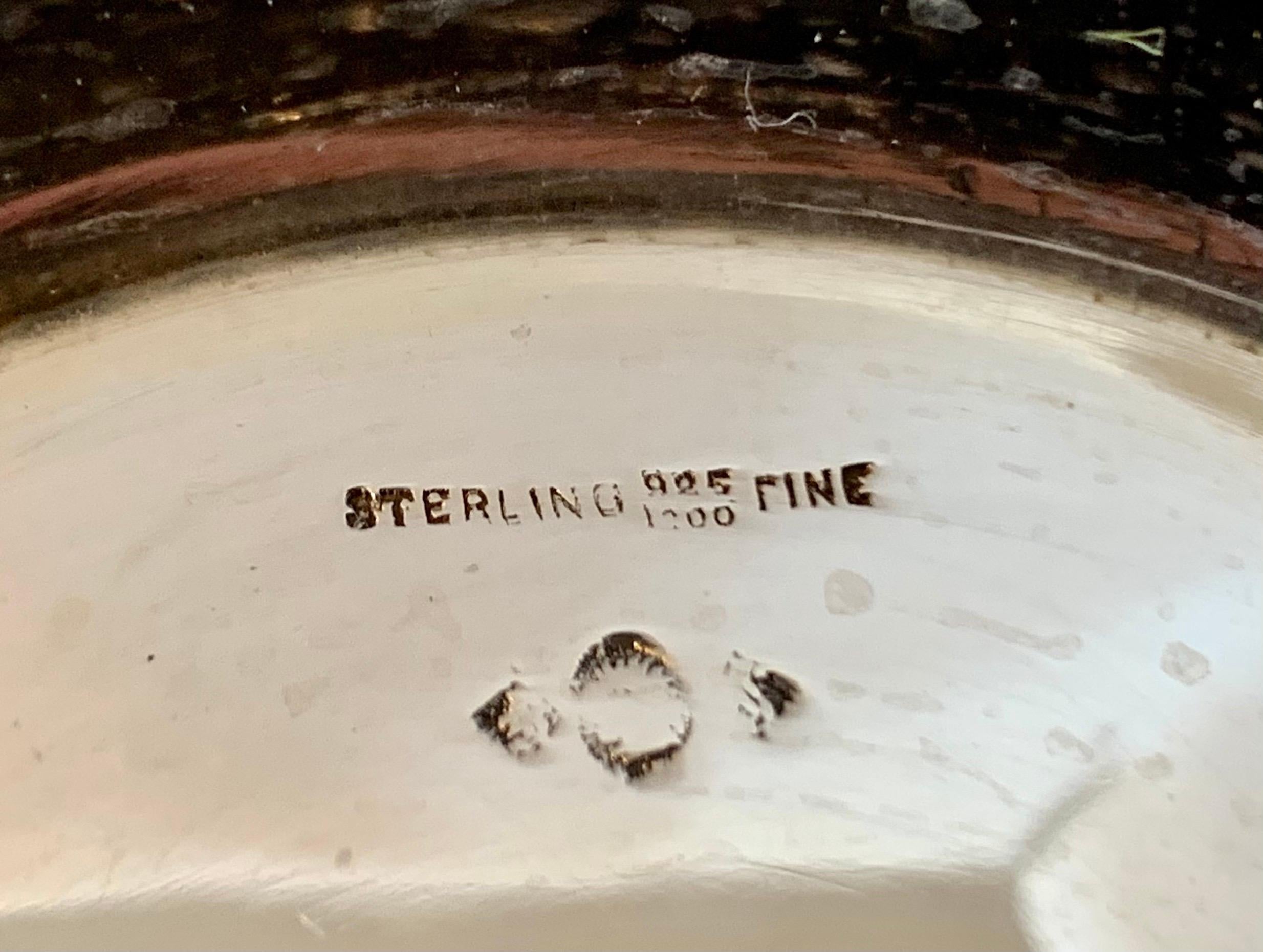 Antique Sterling Silver Repoussé Bowl 15