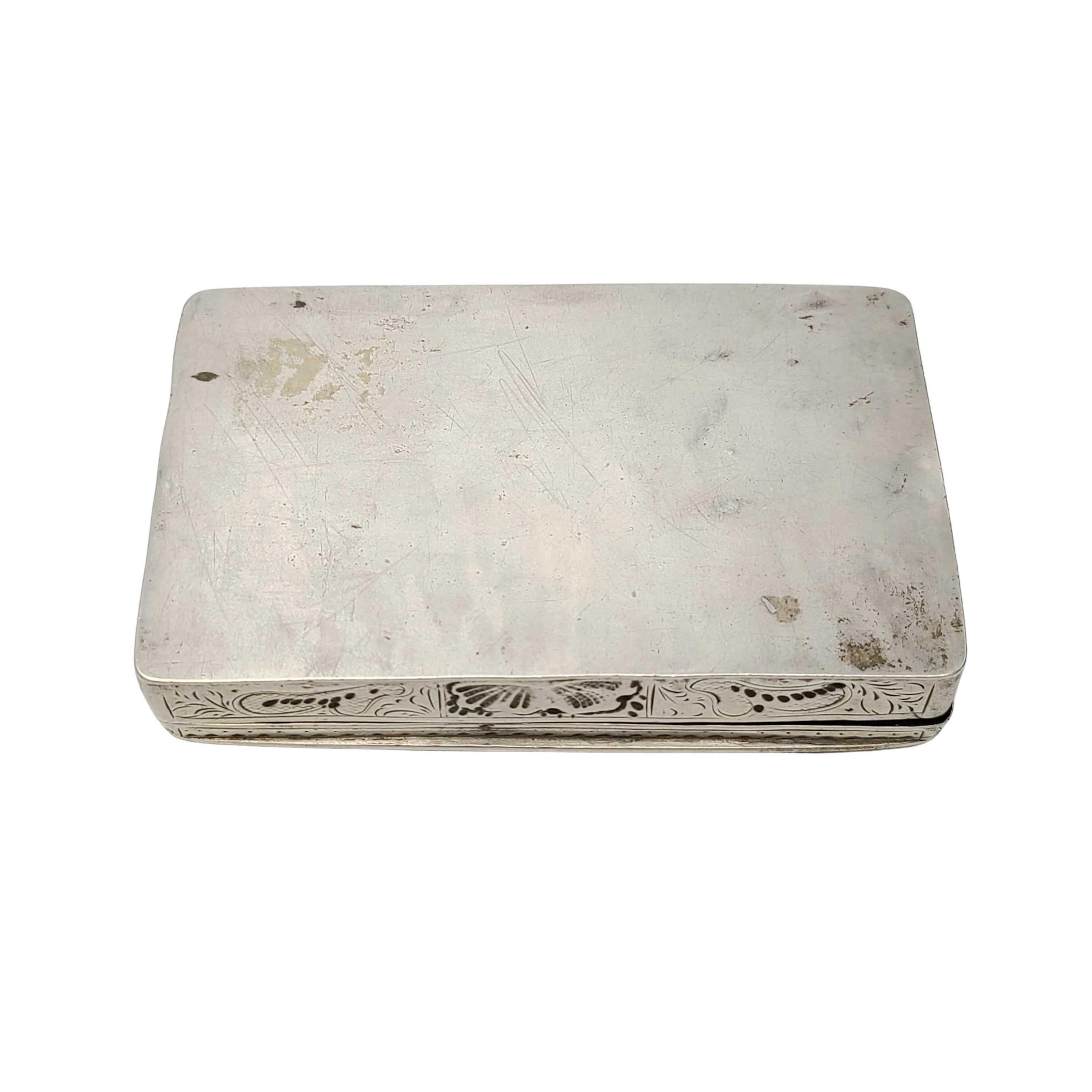 Antique Sterling Silver Repousse Box 3