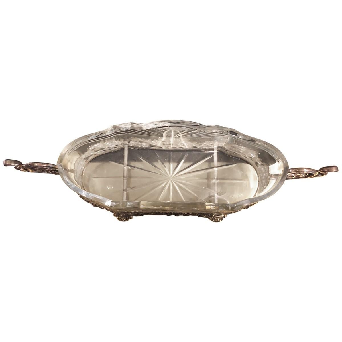 Italian Antique Sterling Silver Repoussé Centrepiece, Early 20th Century