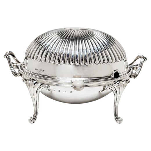 Antique Sterling Silver Rev Dish Revolving Serving Dish Lidded 1905 in Box