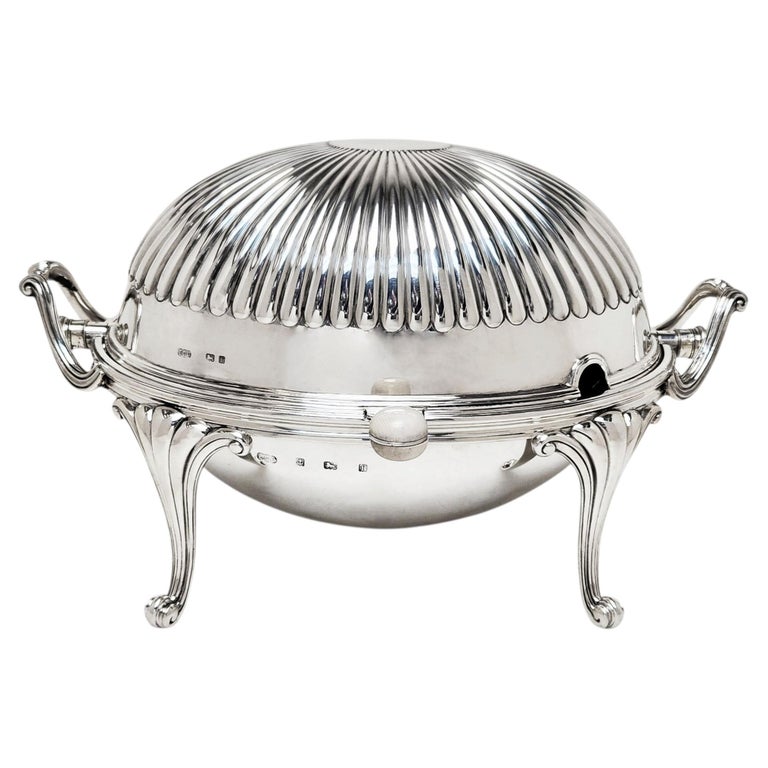 Antique Sterling Silver Rev Dish Revolving Serving Dish Lidded 1905 in Box