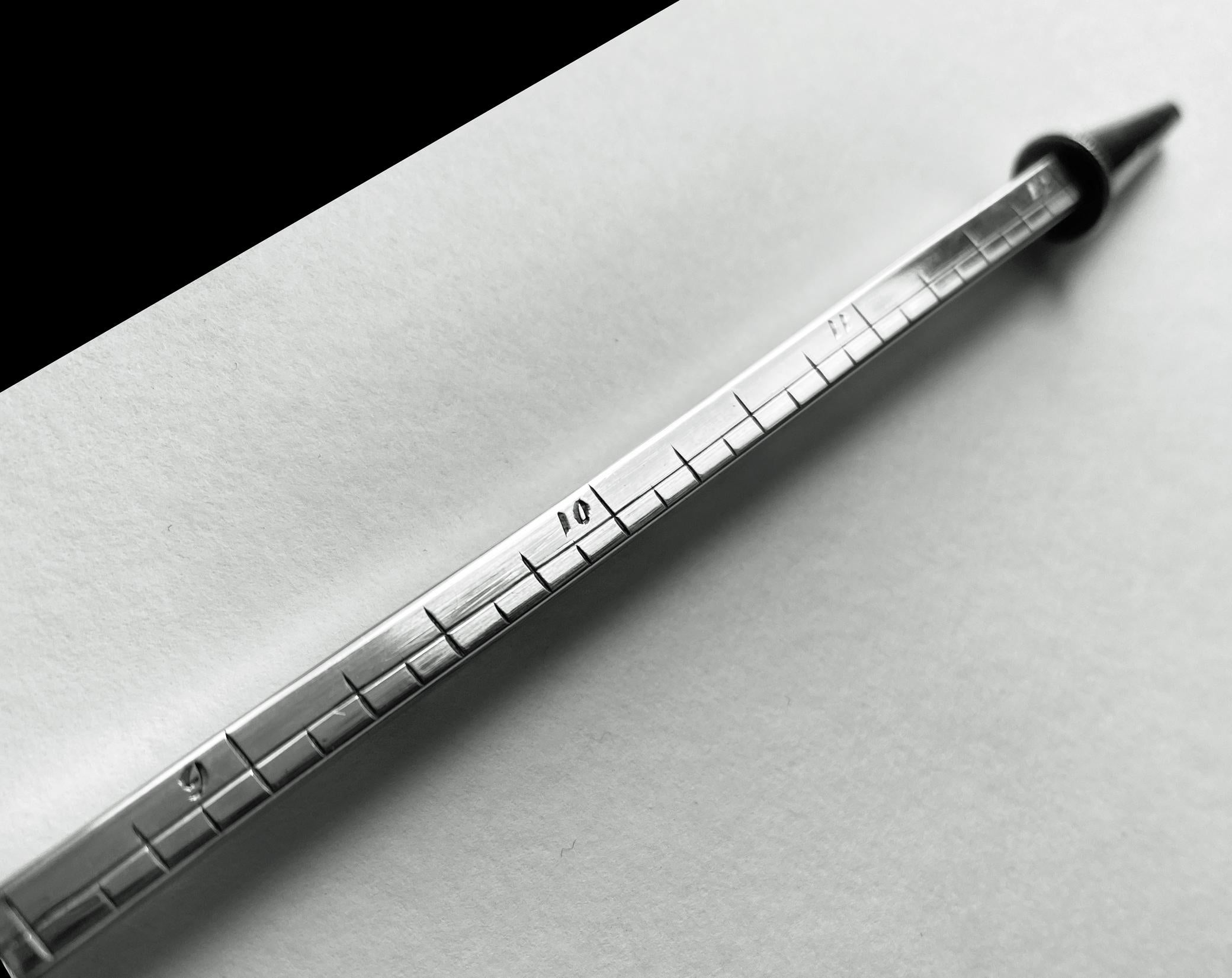 Antique Sterling Silver Ruler and Pencil, Birmingham, 1924 at 1stDibs