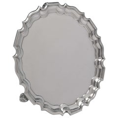 Antique Sterling Silver Salver, Sheffield, 1915