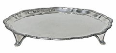 Bandeja antigua de plata de ley 1906 de J & J Maxfield Ltd