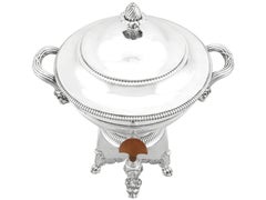 Antique Sterling Silver Samovar by Paul Storr in the Regency Style