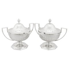 Antique Sterling Silver Sauce Tureens