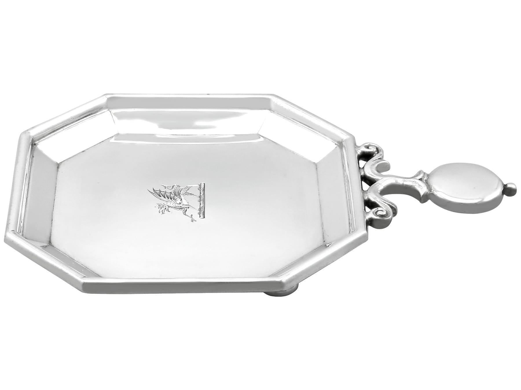 Servilleteros antiguos de plata de ley (1936) mediados del siglo XX en venta