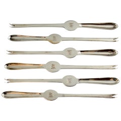 Antique Sterling Silver Set of 6 Lobster Openers, Goldsmiths
Silversmiths Co Antique Sterling Silver Set of 6 Lobster Openers, Goldsmiths
Silversmiths Co