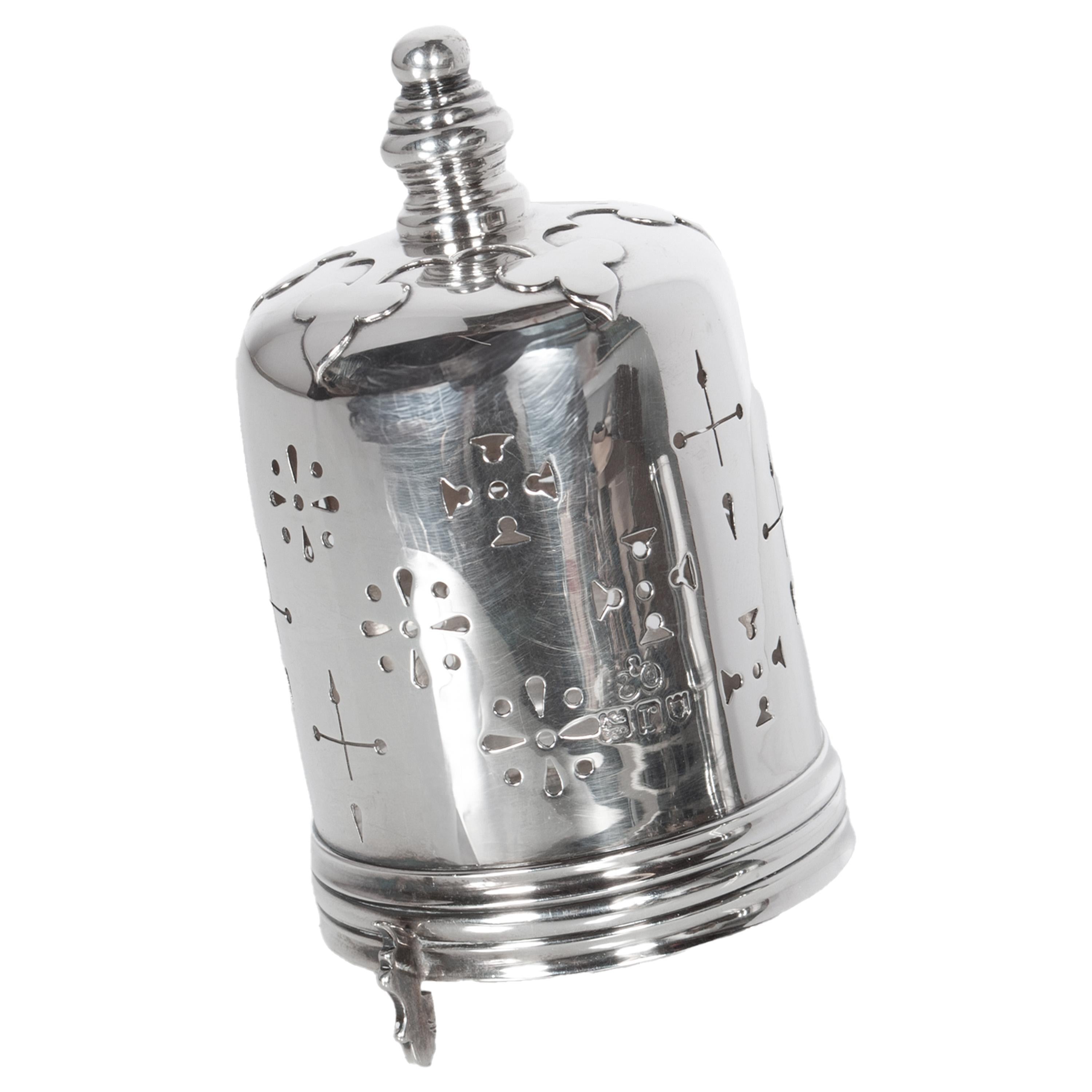 Antique Sterling Silver Silver Sugar Shaker Muffineer Elkington & Co London 1912 For Sale 8