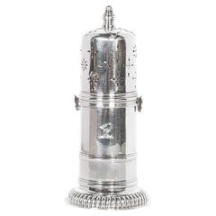 Antique Sterling Silver Silver Sugar Shaker Muffineer Elkington & Co London 1912