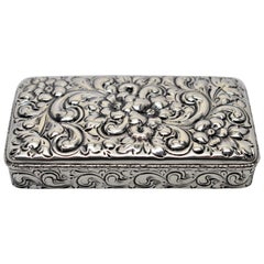 Antique Sterling Silver Snuff Box