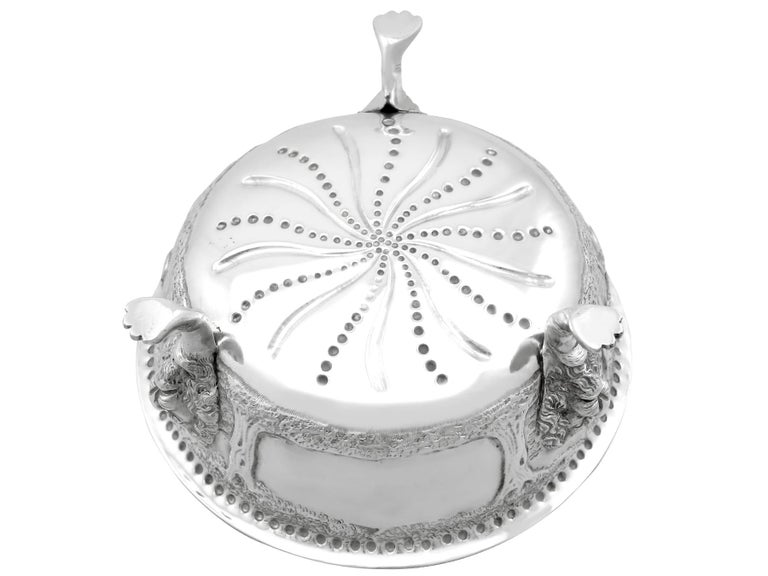 Antique Sterling Silver Sugar Bowl For Sale at 1stDibs