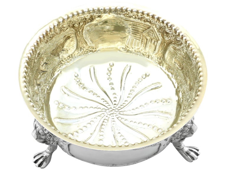 Antique Sterling Silver Sugar Bowl For Sale at 1stDibs