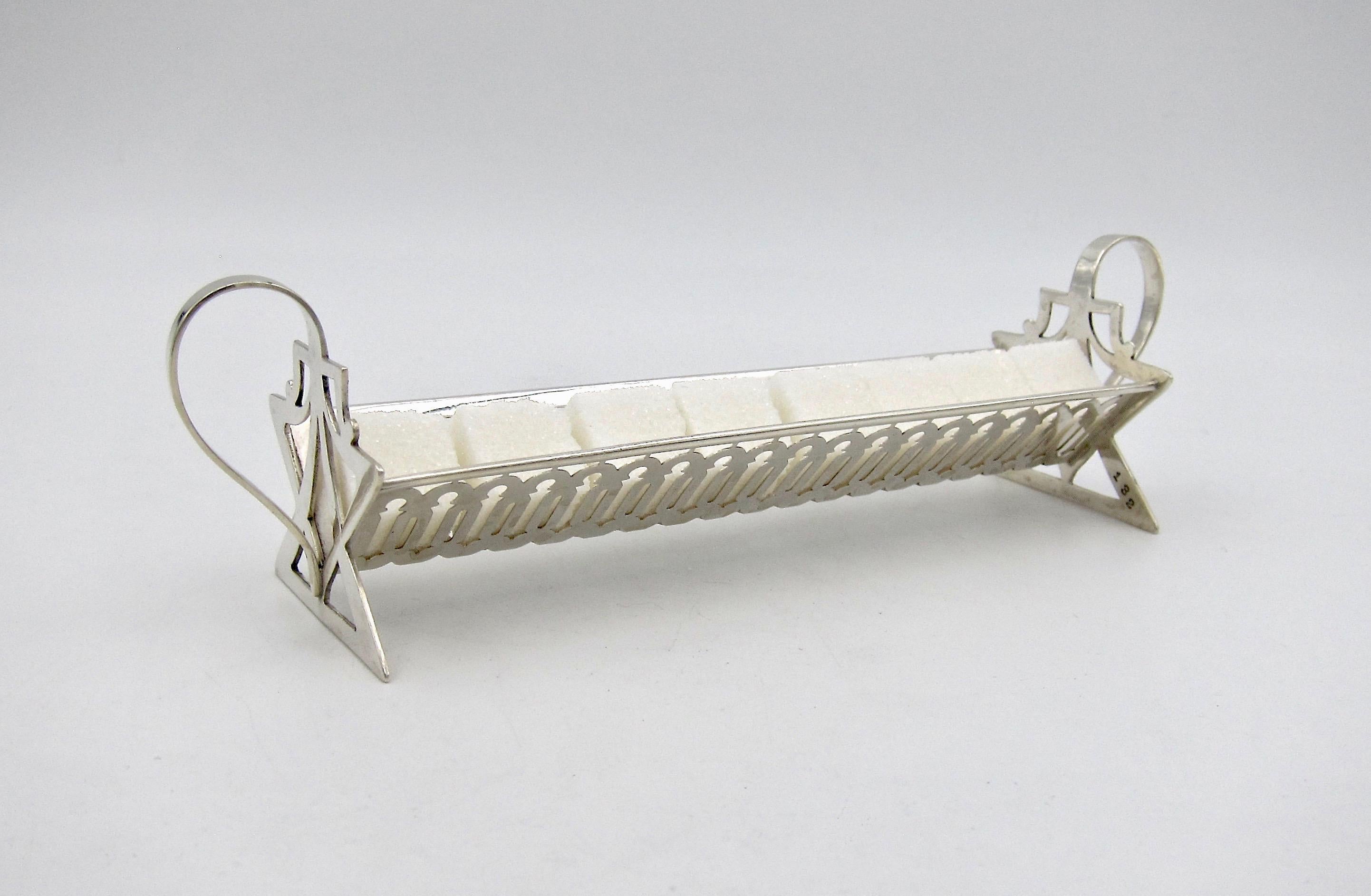 Victorian Antique Sterling Silver Sugar Cube Holder