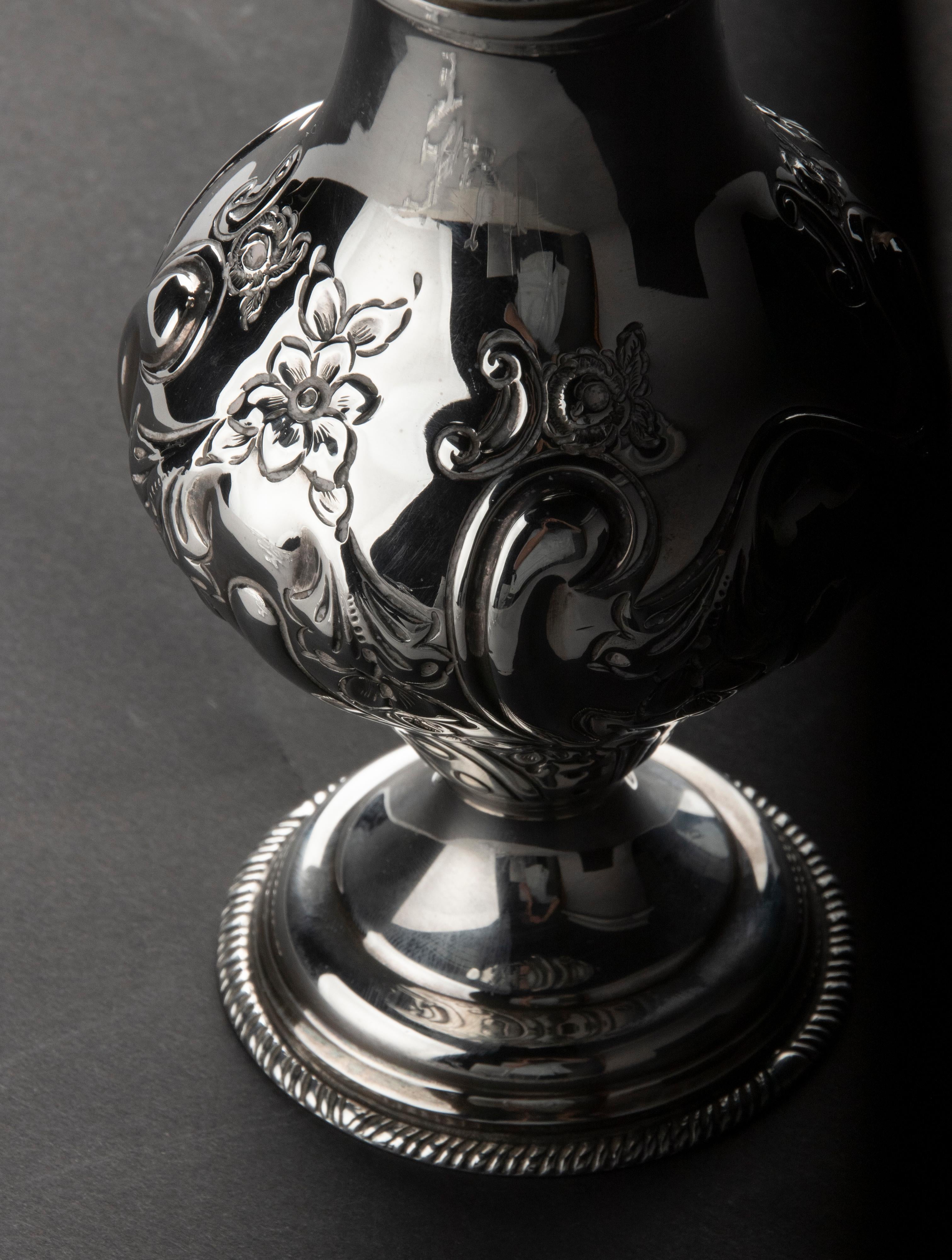 Azucarero antiguo de plata de ley en venta 5