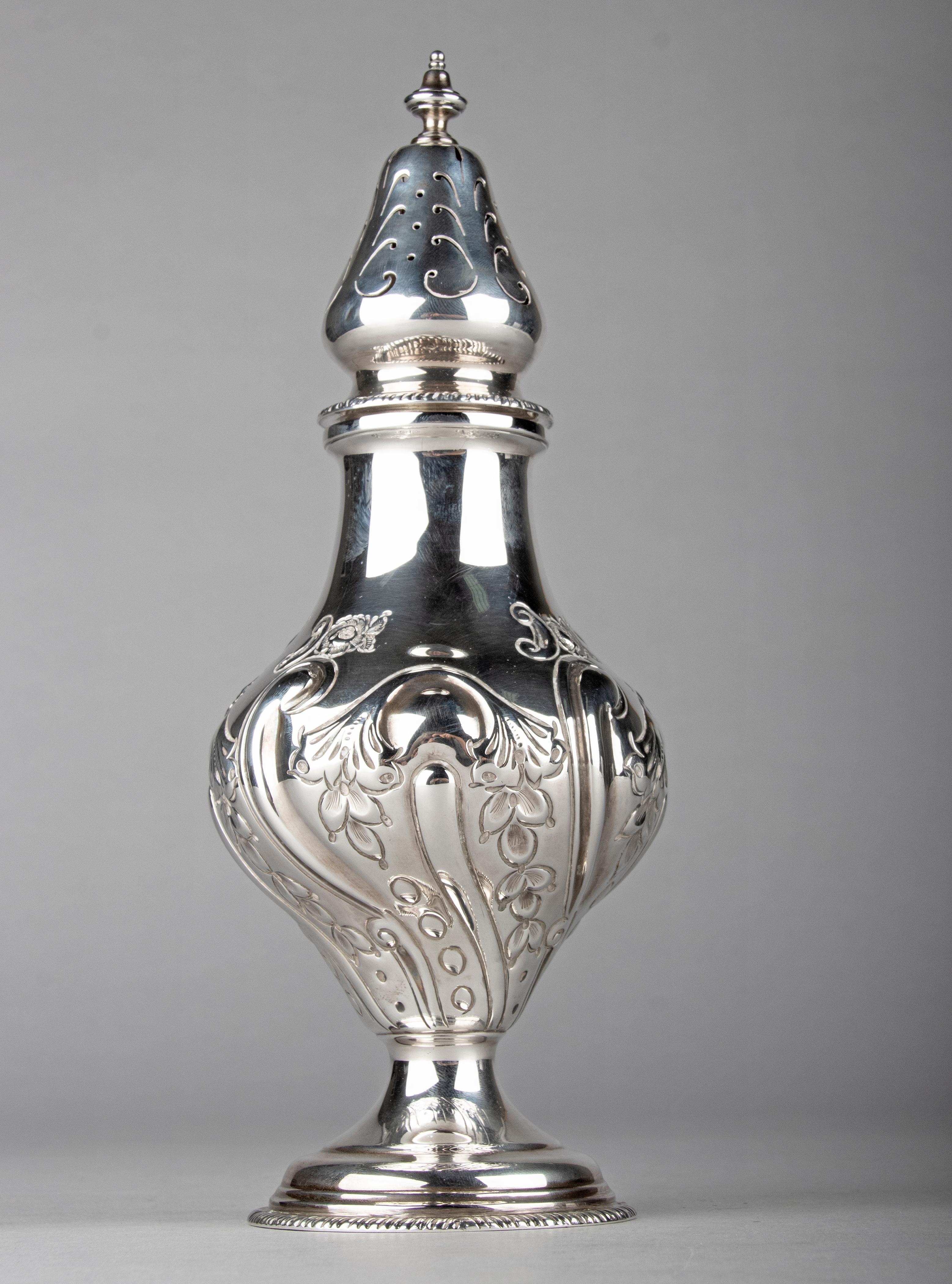 Azucarero antiguo de plata de ley Inglés en venta
