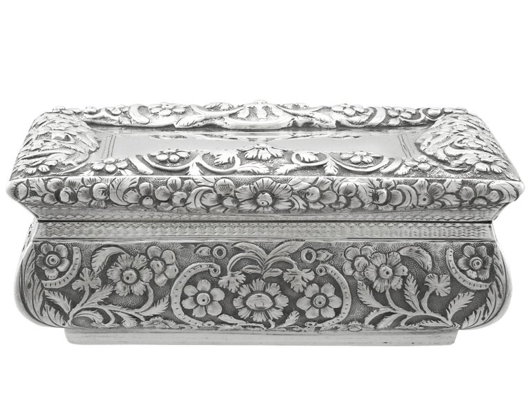 Joseph Willmore Antique 1836 Sterling Silver Table Snuff Box In Excellent Condition For Sale In Jesmond, Newcastle Upon Tyne
