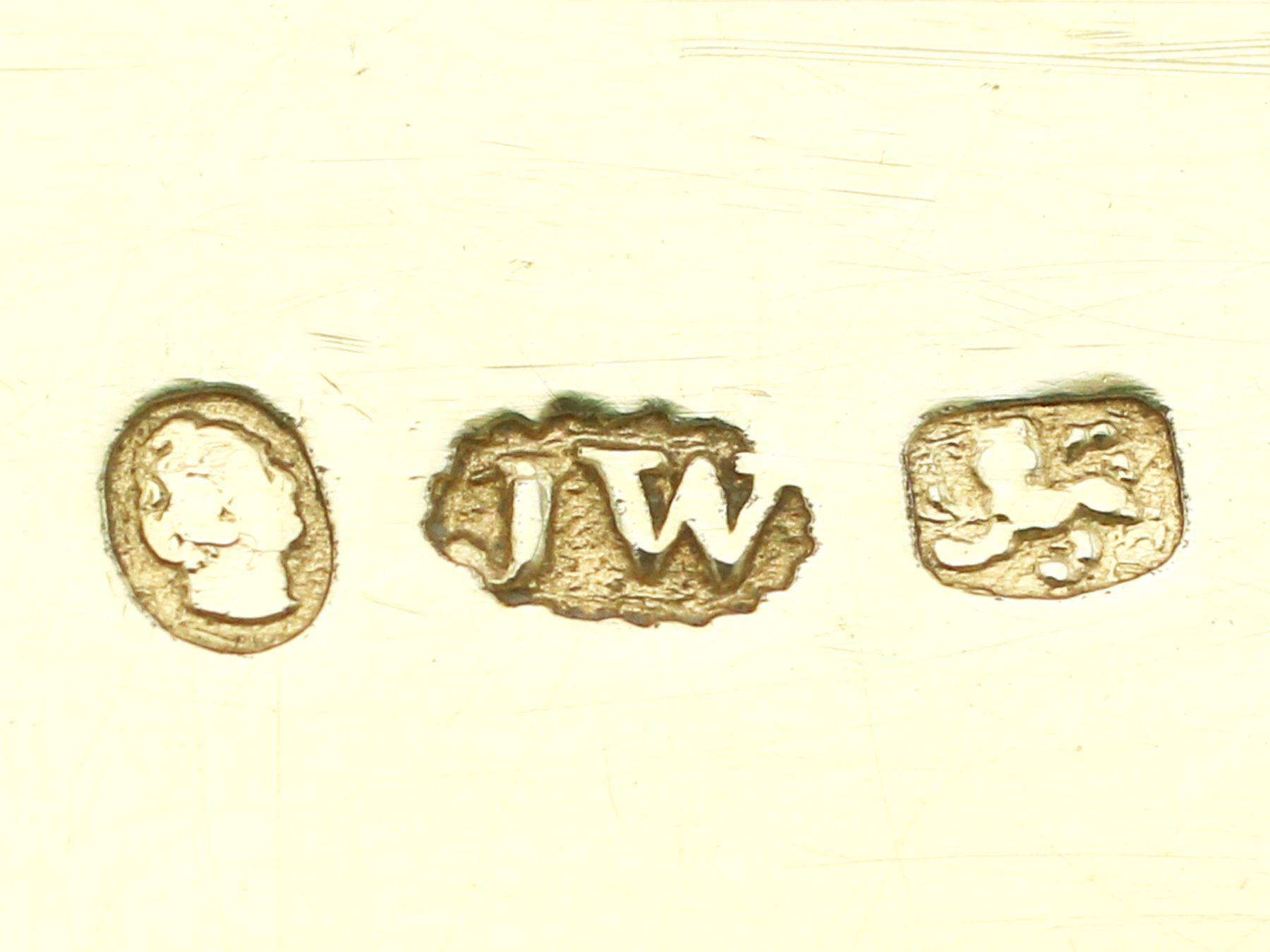 Tabatière de table ancienne William IV en argent sterling en vente 2