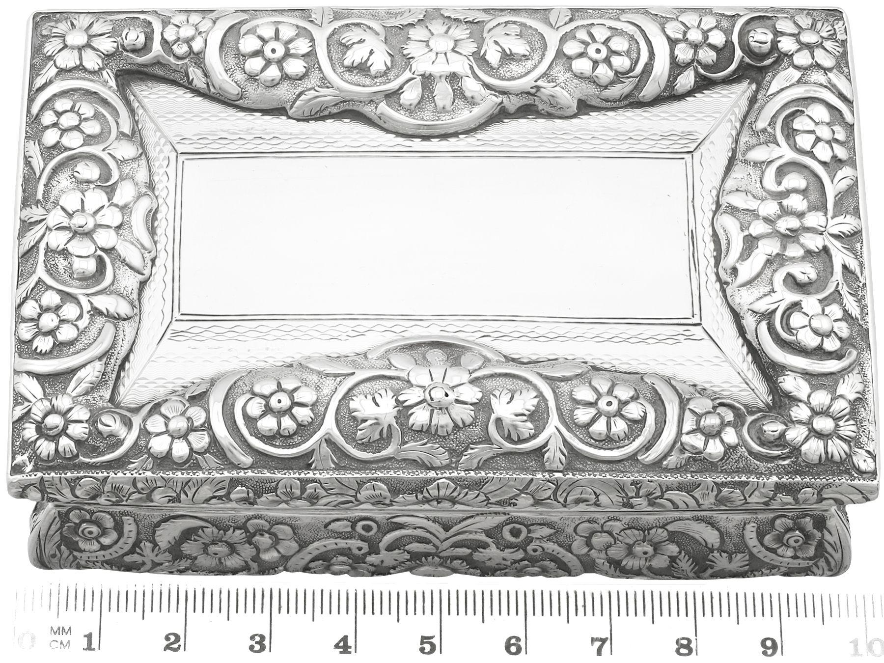 Antike William IV.-Schnupftabak-Tischschnupftabakdose aus Sterlingsilber im Angebot 3